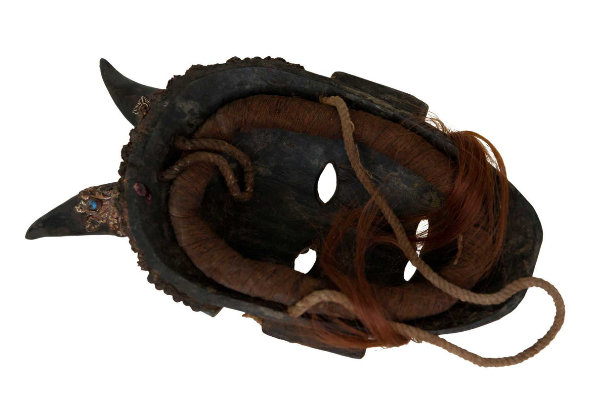 Masque De Jhakri Chamane Népalais – Masque Cérémoniel Tharu