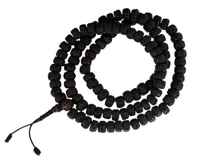 Mala Tibétain en Graines de Rudraksha 11/12 mm – Collier Rosaire Népalais