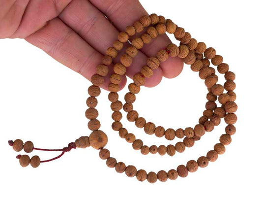 Mala Tibétain Des Montagnes En Graines De Raktu – Chapelet Bouddhiste