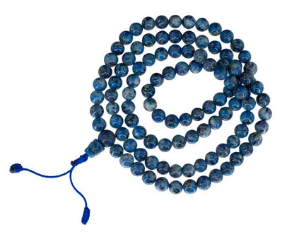 Mala Tibétain Sodalite Bleue – Collier Bouddhiste 108 Perles