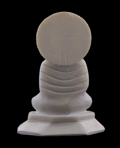 Statue Lord Bouddha avec Mudra de protection en pierre ollaire – Sculpture artisanale indienne unique