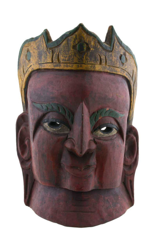 Ancien Masque Népalais Tantrique Et Bouddhique – Protecteur