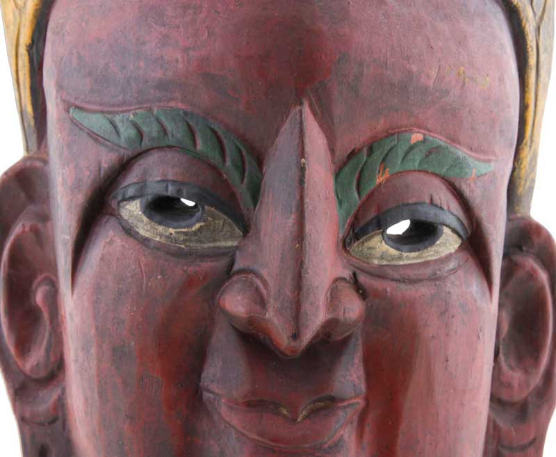 Ancien Masque Népalais Tantrique Et Bouddhique – Protecteur