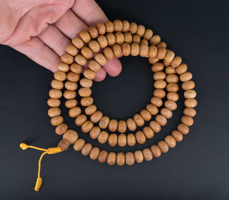 Mala Tibétain Bodhi Authentique – 108 Perles En Graines De Bodhi Véritables