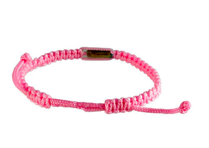 Bracelet Sai Sin Rose avec Takrut – Bijou Bouddhiste de Thaïlande