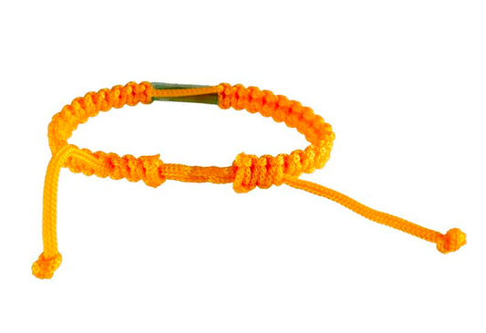 Bracelet Bouddhiste Sai Sin Jaune avec Takrut – Tradition Thaïlandaise