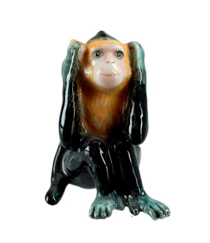 3 Singes De La Sagesse En Porcelaine – Ensemble Décoratif