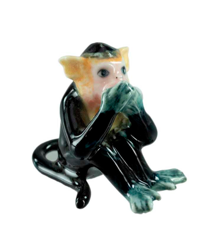 3 Singes De La Sagesse En Porcelaine – Ensemble Décoratif
