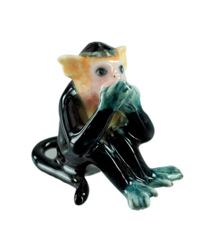 3 Singes De La Sagesse En Porcelaine – Ensemble Décoratif