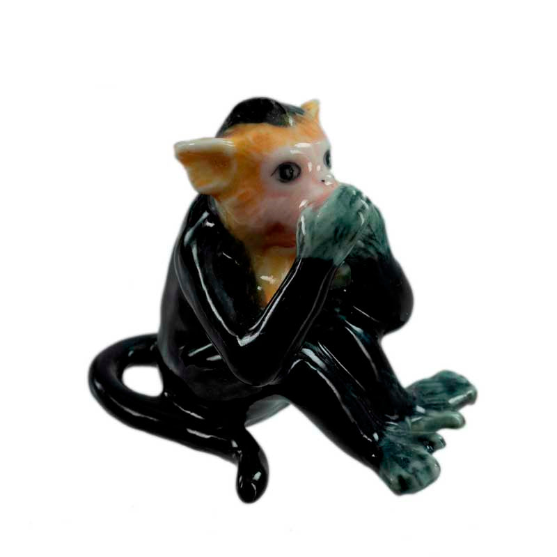 Statuettes 3 Singes de la Sagesse en Porcelaine – Thaïlande