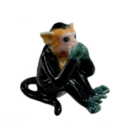 Statuettes 3 Singes de la Sagesse en Porcelaine – Thaïlande
