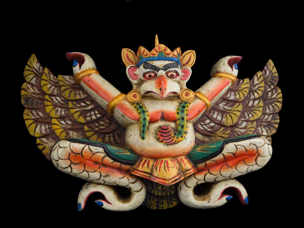 Masque Garuda Népalais – Aigle Khyung – Bouddhisme Tibétain