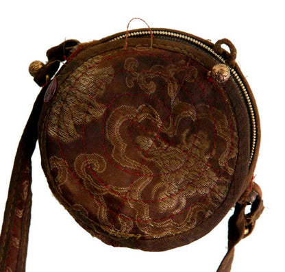 Ghau / Gau tibétain – autel votif de voyage Tara Blanche en métal repoussé