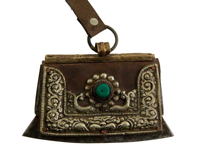 Mechak Ancien Briquet à Silex Tibétain – Objet Traditionnel Khampa