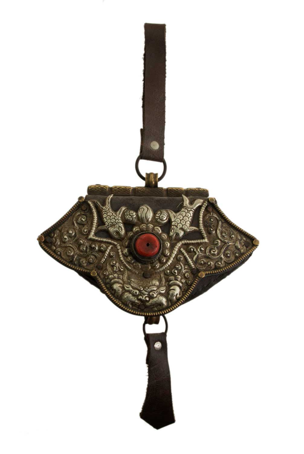 Bourse Tibétaine Porte-Monnaie – Tradition Nomade Khampa du Tibet
