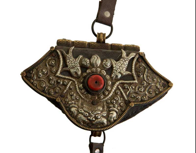 Bourse Tibétaine Porte-Monnaie – Tradition Nomade Khampa du Tibet