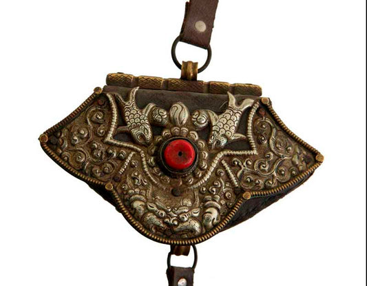 Bourse Tibétaine Porte-Monnaie – Tradition Nomade Khampa du Tibet
