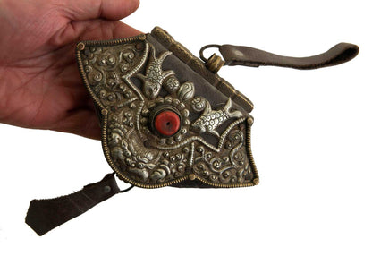Bourse Tibétaine Porte-Monnaie – Tradition Nomade Khampa du Tibet