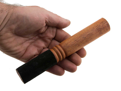 Mailloche en Bois et Cuir pour Bol Chantant ou Gong – 18 cm – Fabrication Artisanale du Népal