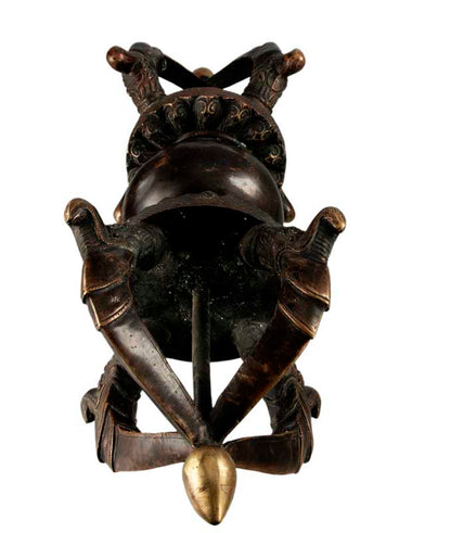 Grand Dorje Vajra En Bronze – Objet Rituel Bouddhiste Tibétain