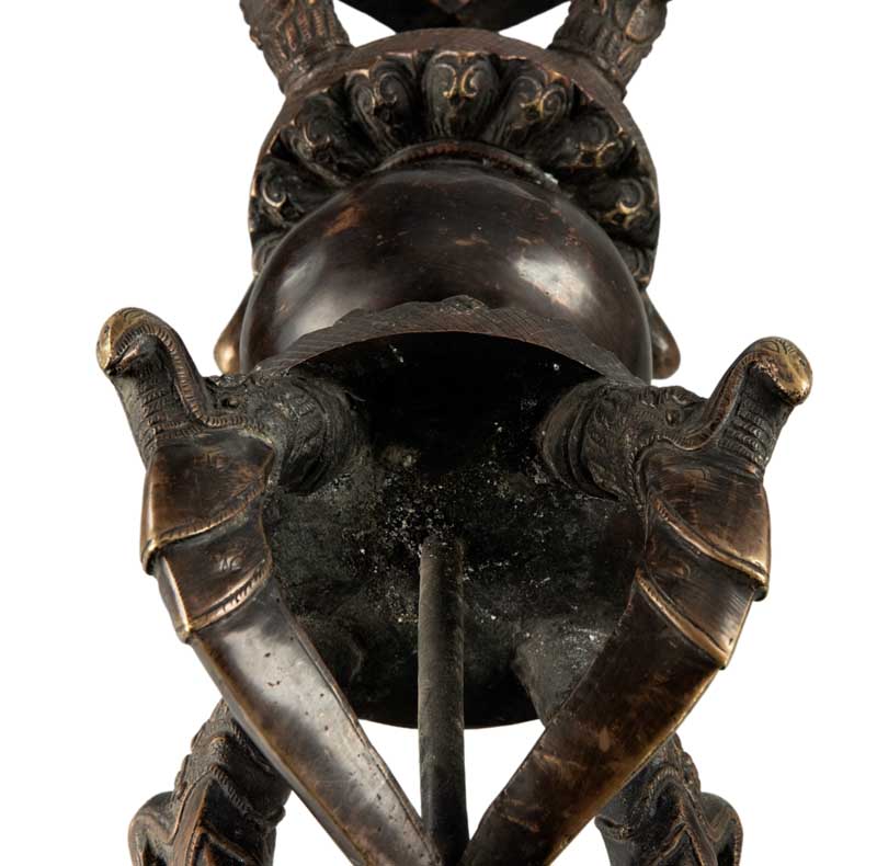 Grand Dorje Vajra En Bronze – Objet Rituel Bouddhiste Tibétain