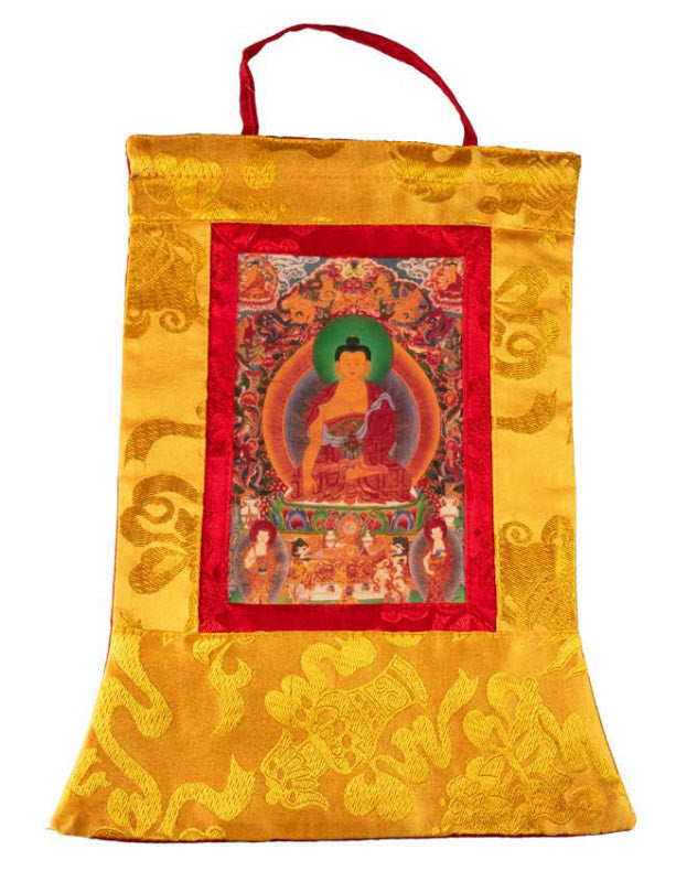 Thangka Miniature Bouddha Shakyamuni – Art Spirituel Du Népal