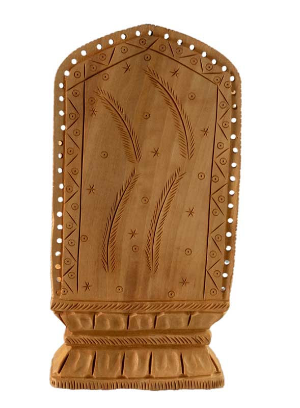 Statuette Lakshmi En Bois 15,9 cm – Déesse Hindoue De La Prospérité