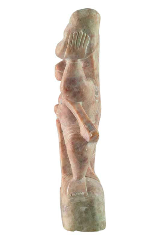 Statuette Hanuman en Pierre Sculptée – Artisanat Indien Fait Main