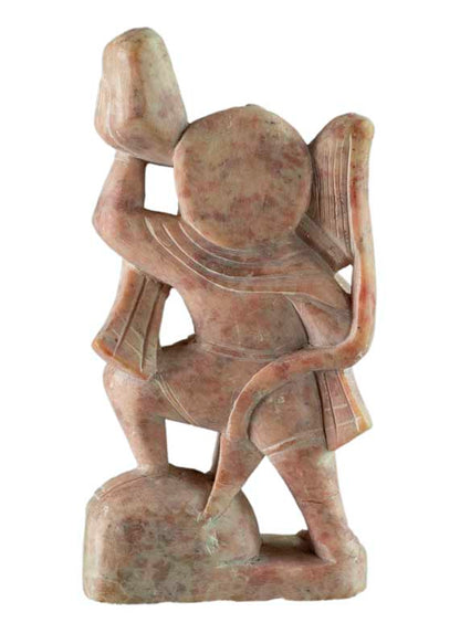 Statuette Hanuman en Pierre Sculptée – Artisanat Indien Fait Main