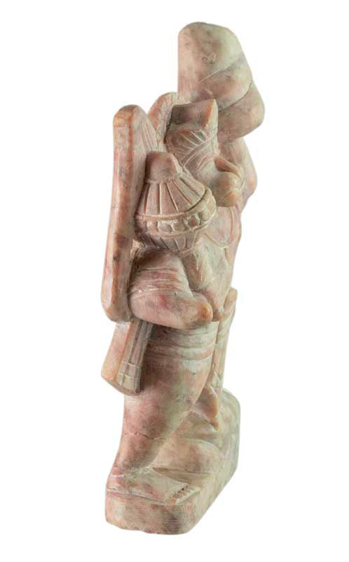 Statuette Hanuman en Pierre Sculptée – Artisanat Indien Fait Main