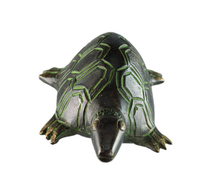 Figurine Tortue En Laiton – Presse-Papier Artisanal Fait Main D’Inde