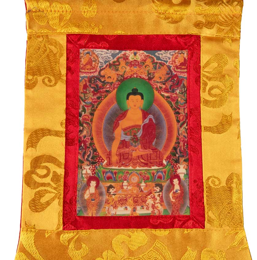 Thangka Miniature Bouddha Shakyamuni – Art Spirituel Du Népal