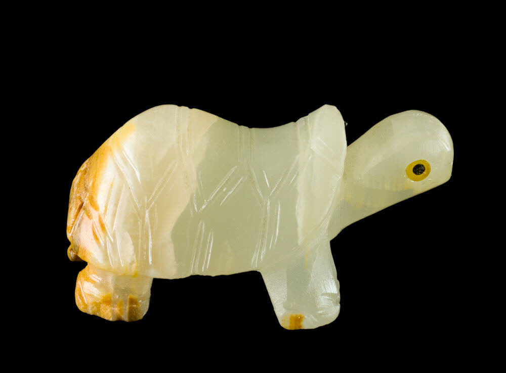 Figurine Tortue En Saponite – Sculpture En Pierre Faite Main D’Inde