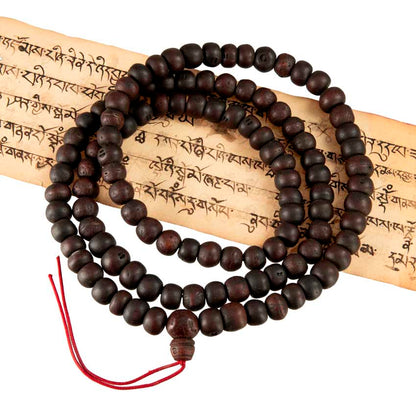 Ancien Mala Tibétain De Moine Bouddhiste – Phoenix Bodhi Tree En Graines De Bodhi
