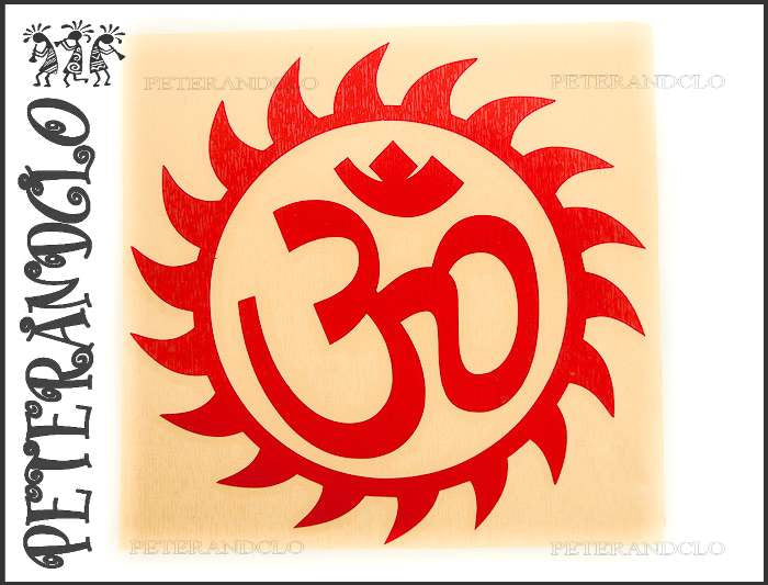 Autocollant Sticker Hindou Bollywood – Om Aum, Syllabe Sacrée
