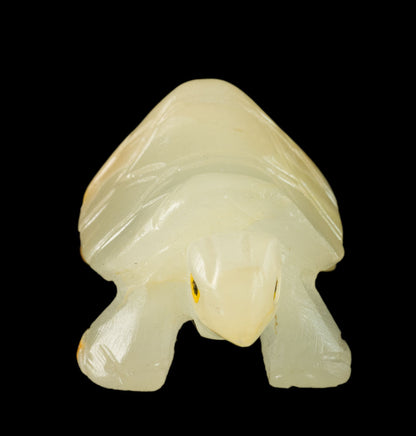 Figurine Tortue En Saponite – Sculpture En Pierre Faite Main D’Inde