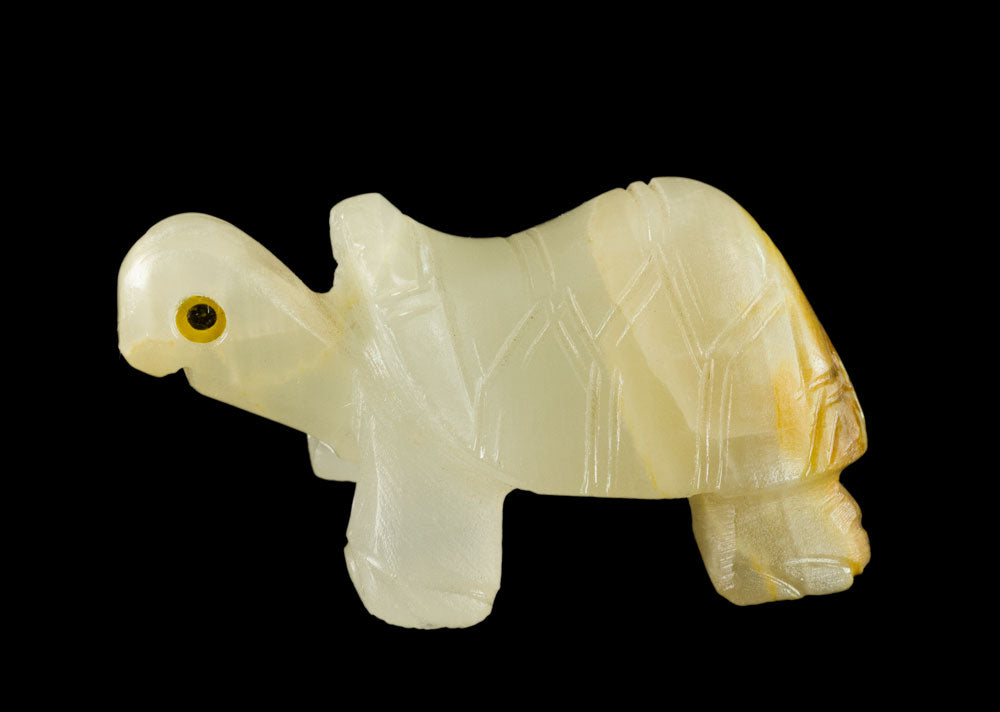Figurine Tortue En Saponite – Sculpture En Pierre Faite Main D’Inde