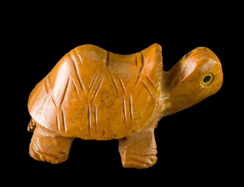 Figurine Tortue En Résine Imitation Pierre – Statuette Décorative