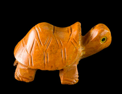 Figurine Tortue En Résine Imitation Pierre – Statuette Décorative