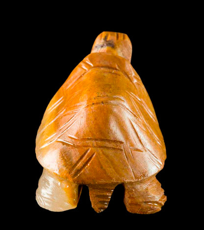 Figurine Tortue En Résine Imitation Pierre – Statuette Décorative