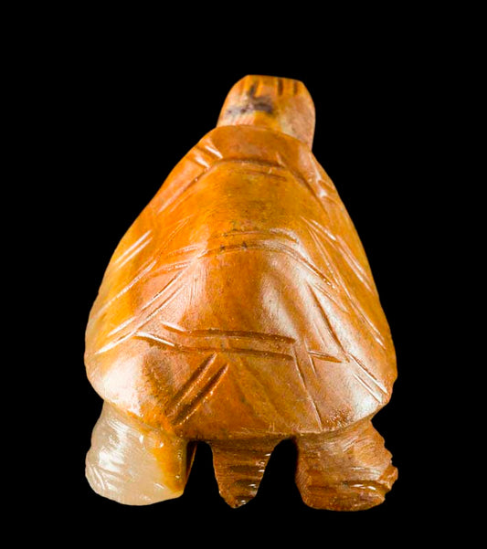 Figurine Tortue En Résine Imitation Pierre – Statuette Décorative