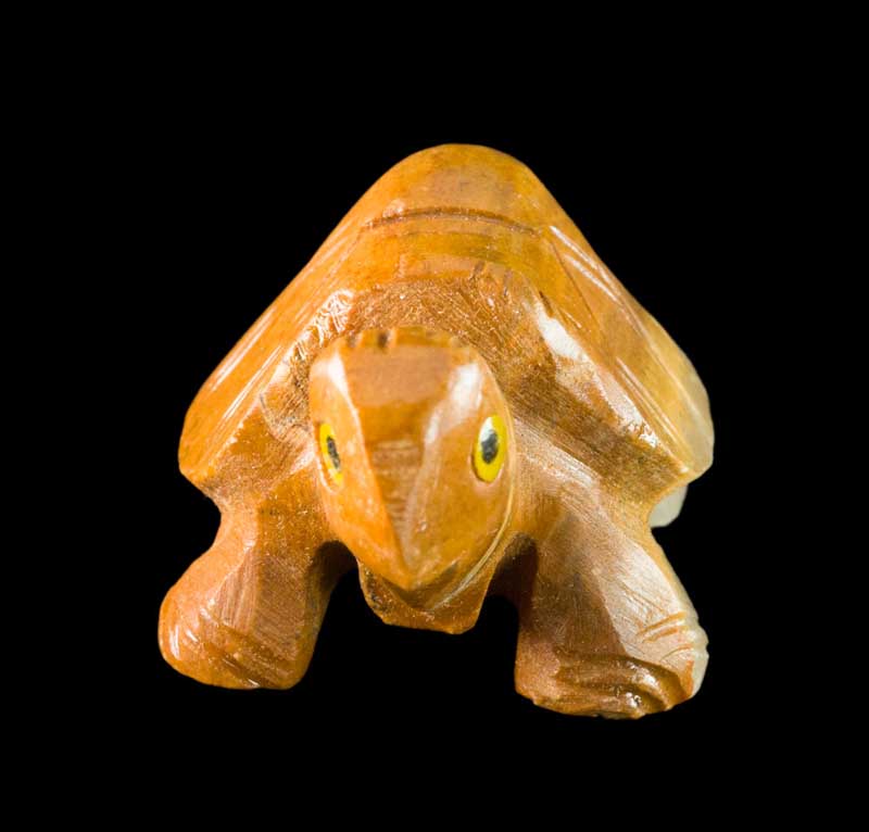 Figurine Tortue En Résine Imitation Pierre – Statuette Décorative