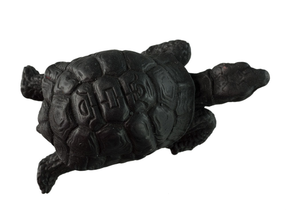 Figurine Tortue En Résine Noire – Symbole Asiatique De Longévité