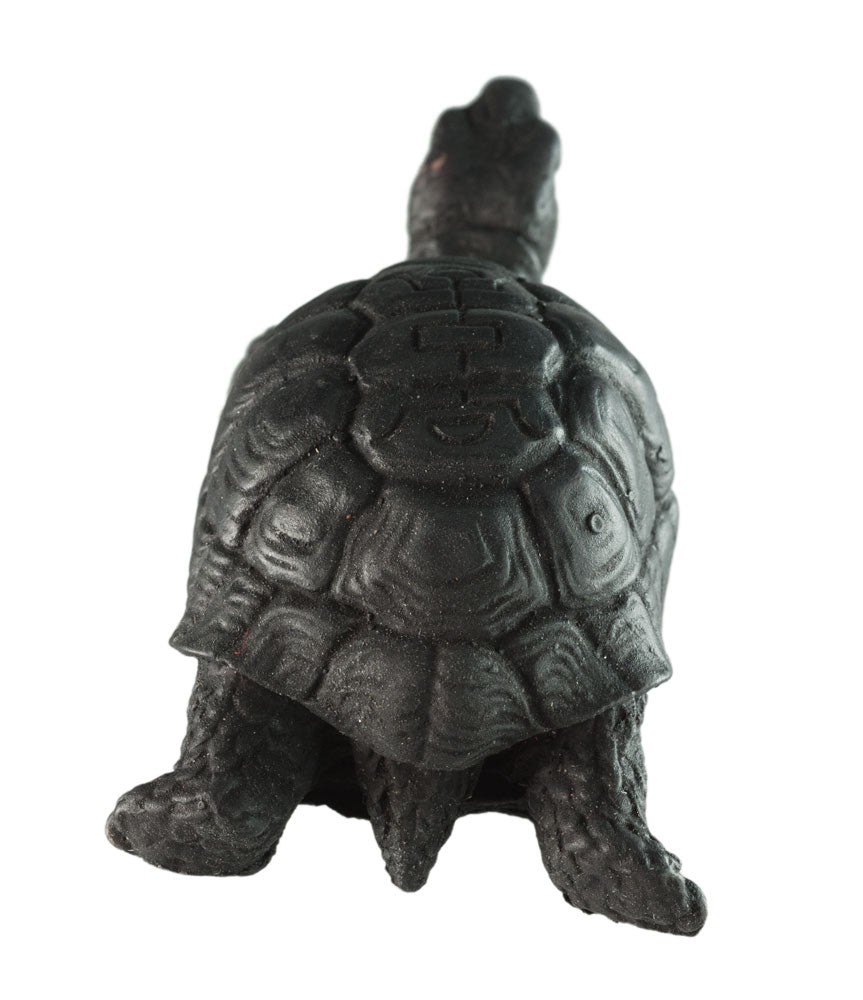Figurine Tortue En Résine Noire – Symbole Asiatique De Longévité