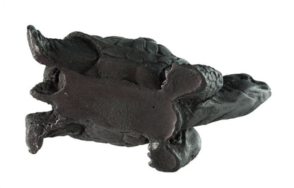 Figurine Tortue En Résine Noire – Symbole Asiatique De Longévité