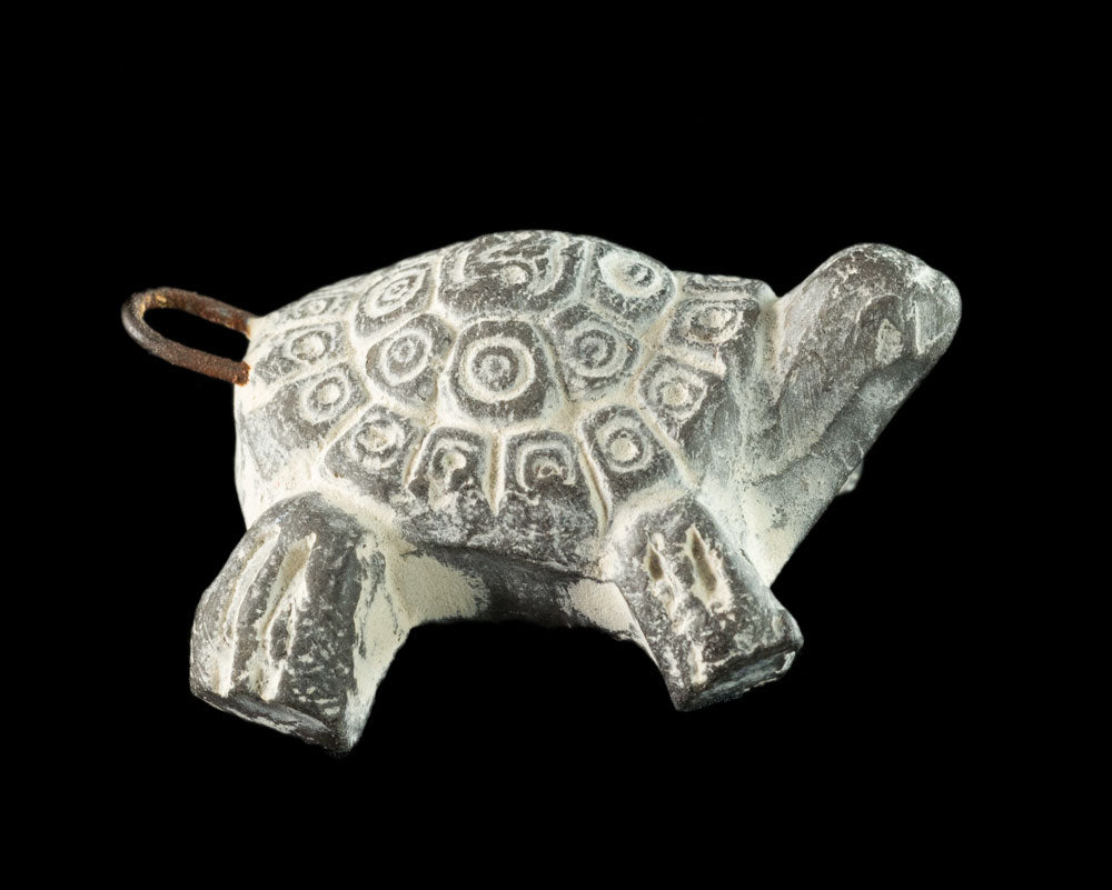 Pendentif Tortue En Céramique – Bijou Ethnique De Bolivie