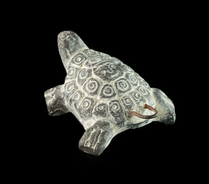 Pendentif Tortue En Céramique – Bijou Ethnique De Bolivie