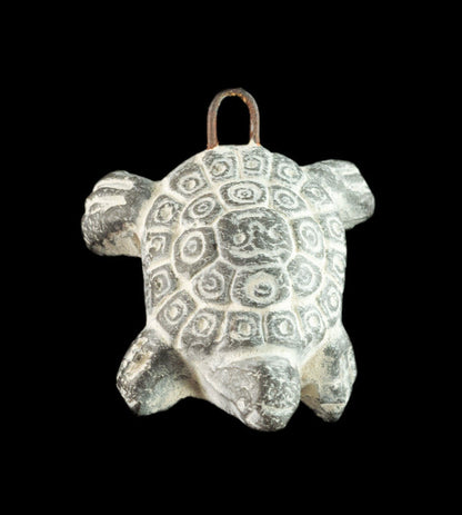 Pendentif Tortue En Céramique – Bijou Ethnique De Bolivie