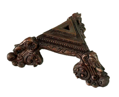 Grand Support Phurba Vajrakila En Alliage De Cuivre – Socle Rituel Bouddhiste Népalais