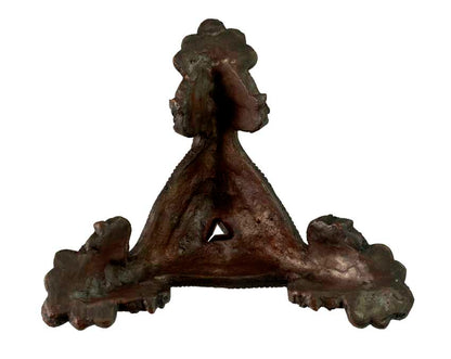 Grand Support Phurba Vajrakila En Alliage De Cuivre – Socle Rituel Bouddhiste Népalais